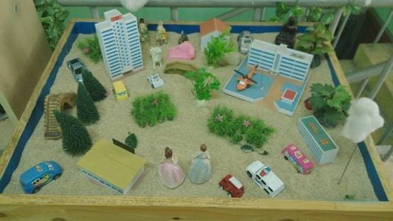 五月心理健康月系列活动之一(沙盘游戏团体心理辅导活动)